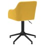 Sillas de comedor giratorias 2 unidades tela amarillo de vidaXL, Sillas de comedor - Ref: Foro24-330410, Precio: 138,91 €, De...