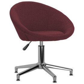 Silla de oficina giratoria tela morada de vidaXL, Sillas de oficina - Ref: Foro24-330449, Precio: 88,84 €, Descuento: %