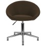 Swivel dining chairs 2 units dark brown fabric by vidaXL, dining chairs - Ref: Foro24-330455, Price: 96,91 €, Discount: %