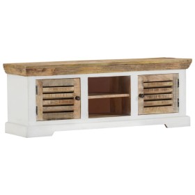 Solid mango wood TV cabinet 110x30x40 cm by vidaXL, TV Furniture - Ref: Foro24-337848, Price: 223,33 €, Discount: %