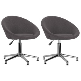 Swivel dining chairs 2 units gray taupe fabric by vidaXL, dining chairs - Ref: Foro24-330460, Price: 130,64 €, Discount: %