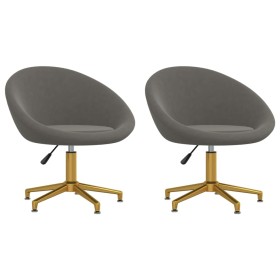 Dining chairs 2 units dark gray velvet by vidaXL, dining chairs - Ref: Foro24-330475, Price: 146,99 €, Discount: %