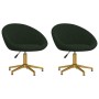 Sillas de comedor 2 unidades terciopelo verde oscuro de vidaXL, Sillas de comedor - Ref: Foro24-330476, Precio: 124,99 €, Des...