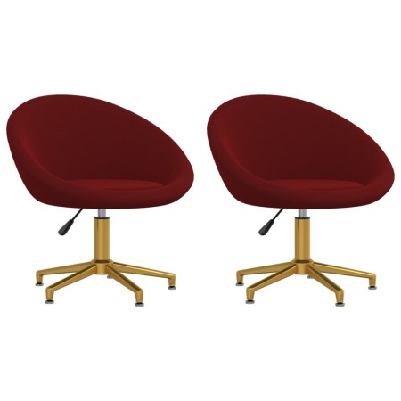 Dining chairs 2 units red velvet by vidaXL, dining chairs - Ref: Foro24-330479, Price: 153,11 €, Discount: %