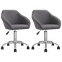 Swivel dining chairs 2 units light gray fabric by vidaXL, dining chairs - Ref: Foro24-330496, Price: 133,04 €, Discount: %