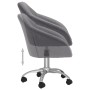 Swivel dining chairs 2 units light gray fabric by vidaXL, dining chairs - Ref: Foro24-330496, Price: 133,99 €, Discount: %