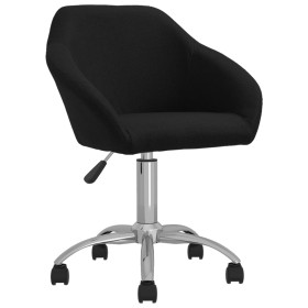 Swivel dining chairs 2 units black fabric by vidaXL, dining chairs - Ref: Foro24-330498, Price: 133,99 €, Discount: %