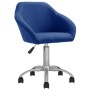 Swivel dining chairs 2 units blue fabric by vidaXL, dining chairs - Ref: Foro24-330502, Price: 98,37 €, Discount: %