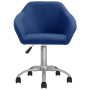 Swivel dining chairs 2 units blue fabric by vidaXL, dining chairs - Ref: Foro24-330502, Price: 98,37 €, Discount: %