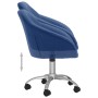 Swivel dining chairs 2 units blue fabric by vidaXL, dining chairs - Ref: Foro24-330502, Price: 98,37 €, Discount: %