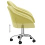 Swivel dining chairs 2 units green fabric by vidaXL, dining chairs - Ref: Foro24-330503, Price: 134,94 €, Discount: %