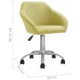 Swivel dining chairs 2 units green fabric by vidaXL, dining chairs - Ref: Foro24-330503, Price: 134,94 €, Discount: %