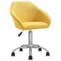 Sillas de comedor giratorias 2 unidades tela amarillo de vidaXL, Sillas de comedor - Ref: Foro24-330504, Precio: 133,75 €, De...