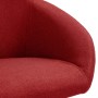 Swivel dining chairs 2 units red wine red fabric by vidaXL, dining chairs - Ref: Foro24-330505, Price: 133,11 €, Discount: %