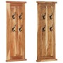 Coat racks, 2 units, solid acacia wood, 38x100 cm by vidaXL, Hat and coat racks - Ref: Foro24-337854, Price: 127,12 €, Discou...