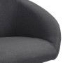 Sillas de comedor giratorias 2 unidades tela gris oscuro de vidaXL, Sillas de comedor - Ref: Foro24-330521, Precio: 183,13 €,...