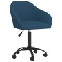 Swivel dining chairs 2 pcs blue velvet by vidaXL, dining chairs - Ref: Foro24-330555, Price: 149,42 €, Discount: %