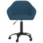 Swivel dining chairs 2 pcs blue velvet by vidaXL, dining chairs - Ref: Foro24-330555, Price: 149,42 €, Discount: %