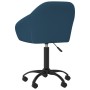 Swivel dining chairs 2 pcs blue velvet by vidaXL, dining chairs - Ref: Foro24-330555, Price: 149,42 €, Discount: %