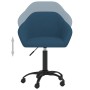 Sillas de comedor giratorias 2 uds terciopelo azul de vidaXL, Sillas de comedor - Ref: Foro24-330555, Precio: 149,42 €, Descu...