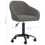 Swivel dining chairs 2 units dark gray velvet by vidaXL, dining chairs - Ref: Foro24-330557, Price: 132,99 €, Discount: %