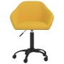 Sillas de comedor giratorias 2 uds terciopelo amarillo de vidaXL, Sillas de comedor - Ref: Foro24-330563, Precio: 132,08 €, D...