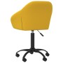 Sillas de comedor giratorias 2 uds terciopelo amarillo de vidaXL, Sillas de comedor - Ref: Foro24-330563, Precio: 132,08 €, D...