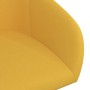 Sillas de comedor giratorias 2 uds terciopelo amarillo de vidaXL, Sillas de comedor - Ref: Foro24-330563, Precio: 132,08 €, D...