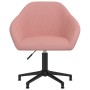 Silla de comedor giratoria de terciopelo rosa de vidaXL, Sillas de comedor - Ref: Foro24-330571, Precio: 139,40 €, Descuento: %