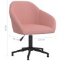 Silla de comedor giratoria de terciopelo rosa de vidaXL, Sillas de comedor - Ref: Foro24-330571, Precio: 139,40 €, Descuento: %