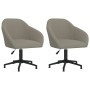 2pcs Light Gray Velvet Swivel Dining Chairs by vidaXL, dining chairs - Ref: Foro24-330578, Price: 166,62 €, Discount: %