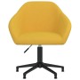 Swivel dining chairs 2 pcs yellow velvet by vidaXL, dining chairs - Ref: Foro24-330585, Price: 155,32 €, Discount: %