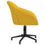 Sillas de comedor giratorias 2 uds terciopelo amarillo de vidaXL, Sillas de comedor - Ref: Foro24-330585, Precio: 155,32 €, D...