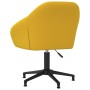 Swivel dining chairs 2 pcs yellow velvet by vidaXL, dining chairs - Ref: Foro24-330585, Price: 155,32 €, Discount: %