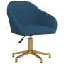 Swivel dining chairs 2 pcs blue velvet by vidaXL, dining chairs - Ref: Foro24-330599, Price: 208,54 €, Discount: %