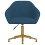 Swivel dining chairs 2 pcs blue velvet by vidaXL, dining chairs - Ref: Foro24-330599, Price: 208,54 €, Discount: %