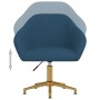 Drehbare Esszimmerstühle, 2 Stück, blauer Samt von vidaXL, Essstühle - Ref: Foro24-330599, Preis: 208,54 €, Rabatt: %