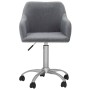 Swivel dining chairs 2 units light gray fabric by vidaXL, dining chairs - Ref: Foro24-330633, Price: 127,99 €, Discount: %