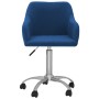 Sillas de comedor giratorias 2 unidades tela azul de vidaXL, Sillas de comedor - Ref: Foro24-330639, Precio: 129,30 €, Descue...