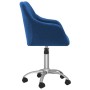 Sillas de comedor giratorias 2 unidades tela azul de vidaXL, Sillas de comedor - Ref: Foro24-330639, Precio: 129,30 €, Descue...