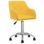 Sillas de comedor giratorias 2 unidades tela amarillo de vidaXL, Sillas de comedor - Ref: Foro24-330641, Precio: 138,12 €, De...