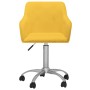 Sillas de comedor giratorias 2 unidades tela amarillo de vidaXL, Sillas de comedor - Ref: Foro24-330641, Precio: 138,12 €, De...