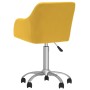 Sillas de comedor giratorias 2 unidades tela amarillo de vidaXL, Sillas de comedor - Ref: Foro24-330641, Precio: 138,12 €, De...