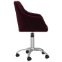 Swivel dining chairs 2 units purple fabric by vidaXL, dining chairs - Ref: Foro24-330644, Price: 127,99 €, Discount: %