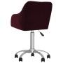 Swivel dining chairs 2 units purple fabric by vidaXL, dining chairs - Ref: Foro24-330644, Price: 127,99 €, Discount: %