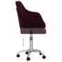 Swivel dining chairs 2 units purple fabric by vidaXL, dining chairs - Ref: Foro24-330644, Price: 127,99 €, Discount: %