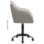 2pcs Light Gray Velvet Swivel Dining Chairs by vidaXL, dining chairs - Ref: Foro24-330668, Price: 126,75 €, Discount: %