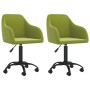 2 pcs Light Green Velvet Swivel Dining Chairs by vidaXL, dining chairs - Ref: Foro24-330671, Price: 126,34 €, Discount: %