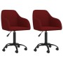 2pcs Red Wine Red Velvet Swivel Dining Chairs by vidaXL, dining chairs - Ref: Foro24-330673, Price: 126,99 €, Discount: %