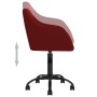 2pcs Red Wine Red Velvet Swivel Dining Chairs by vidaXL, dining chairs - Ref: Foro24-330673, Price: 126,99 €, Discount: %